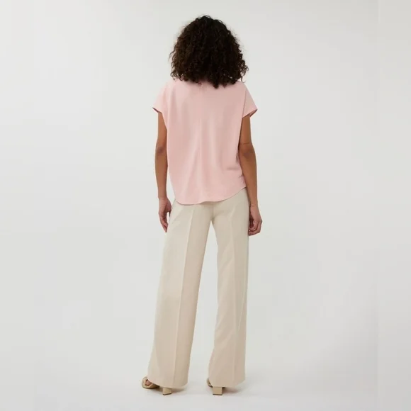 ESQUALO Soft Pink V-Neck Blouse - Picture 5 of 11